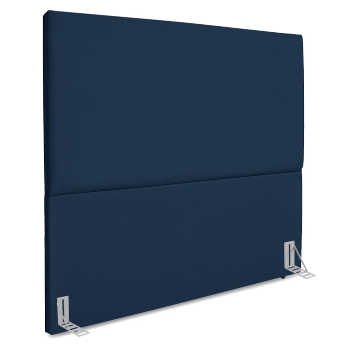 Cabeceira Casal 140 cm Com Frame Luna Suede Azul Marinho Artte