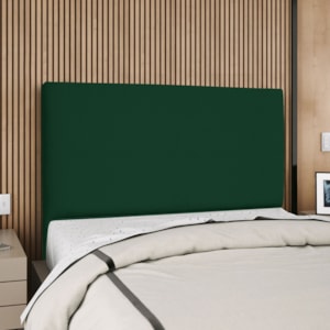 Cabeceira Casal 140 cm Com Frame Luna Suede Verde Artte