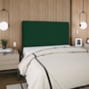 Cabeceira Casal 140 cm Com Frame Luna Suede Verde Artte