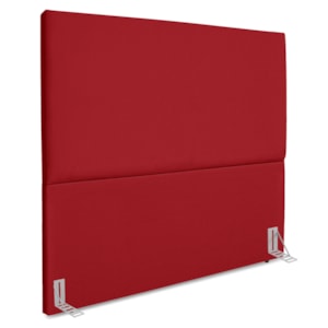 Cabeceira Casal 140 cm Com Frame Luna Suede Vermelho Artte