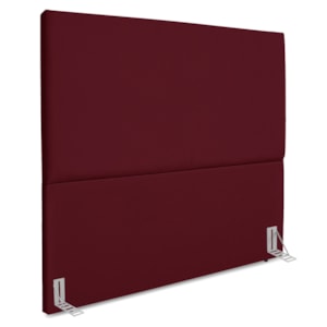 Cabeceira Casal 140 cm Com Frame Luna Suede Vinho Artte