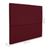 Cabeceira Casal 140 cm Com Frame Luna Suede Vinho Artte