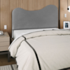 Cabeceira Casal 140 cm Com Frame Selena Corino Cinza Artte