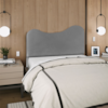 Cabeceira Casal 140 cm Com Frame Selena Corino Cinza Artte