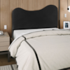 Cabeceira Casal 140 cm Com Frame Selena Corino Preto Artte