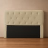 Cabeceira Casal 140 cm Daiana Veludo Bege ID Milani Store