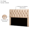 Cabeceira Casal 140 cm Emilia Veludo Bege ID Milani Store