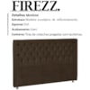 Cabeceira Casal 140 cm Firezz Veludo SL 942 Peer