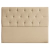 Cabeceira Casal 140 cm Julia Veludo Bege ID Milani Store