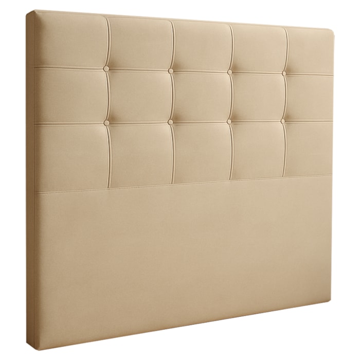 Cabeceira Casal 140 cm Luiza Veludo Bege ID Milani Store