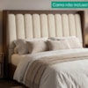 Cabeceira Casal 140 cm Lumina Com Frame Boucle TCA 310 Corino TCS 721 PEER