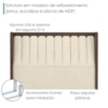 Cabeceira Casal 140 cm Lumina Com Frame Boucle TCA 310 Corino TCS 721 PEER