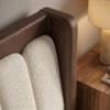 Cabeceira Casal 140 cm Lumina Com Frame Boucle TCA 310 Corino TCS 721 PEER