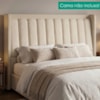 Cabeceira Casal 140 cm Lumina Com Frame Boucle TCA 310 Corino TCS 725 PEER