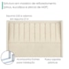 Cabeceira Casal 140 cm Lumina Com Frame Boucle TCA 310 Corino TCS 725 PEER