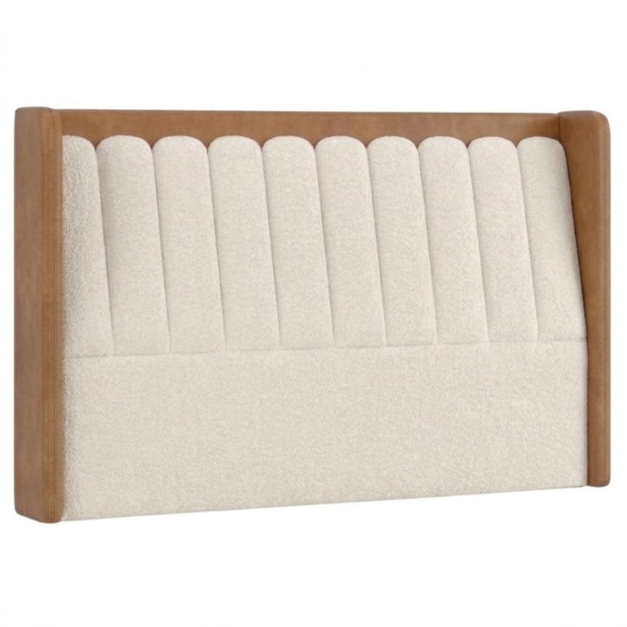 Cabeceira Casal 140 cm Lumina Com Frame Boucle TCA 310 Corino TCS 727 PEER