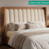 Cabeceira Casal 140 cm Lumina Com Frame Boucle TCA 310 Corino TCS 727 PEER