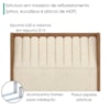 Cabeceira Casal 140 cm Lumina Com Frame Boucle TCA 310 Corino TCS 727 PEER