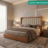 Cabeceira Casal 140 cm Lumina Com Frame Boucle TCA 310 Corino TCS 727 PEER