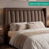 Cabeceira Casal 140 cm Lumina Com Frame Corino TCS 721 PEER