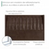 Cabeceira Casal 140 cm Lumina Com Frame Corino TCS 721 PEER