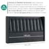 Cabeceira Casal 140 cm Lumina Com Frame Corino TCS 724 PEER