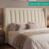 Cabeceira Casal 140 cm Lumina Com Frame Corino TCS 725 PEER