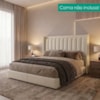 Cabeceira Casal 140 cm Lumina Com Frame Corino TCS 725 PEER