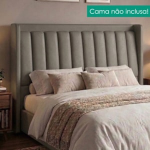 Cabeceira Casal 140 cm Lumina Com Frame Corino TCS 726 PEER