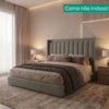 Cabeceira Casal 140 cm Lumina Com Frame Corino TCS 726 PEER