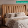 Cabeceira Casal 140 cm Lumina Com Frame Corino TCS 727 PEER