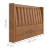 Cabeceira Casal 140 cm Lumina Com Frame Corino TCS 727 PEER