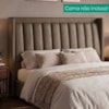 Cabeceira Casal 140 cm Lumina Com Frame Corino TCS 729 PEER
