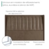 Cabeceira Casal 140 cm Lumina Com Frame Corino TCS 729 PEER