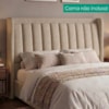 Cabeceira Casal 140 cm Lumina Com Frame Linho SL 65 PEER