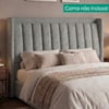 Cabeceira Casal 140 cm Lumina Com Frame Linho SL 66 PEER