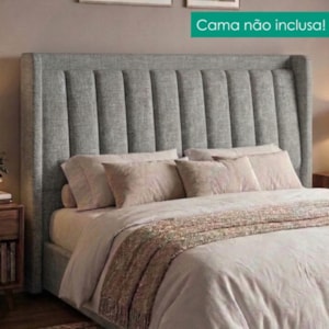 Cabeceira Casal 140 cm Lumina Com Frame Linho SL 66 PEER