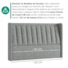 Cabeceira Casal 140 cm Lumina Com Frame Linho SL 66 PEER