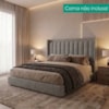 Cabeceira Casal 140 cm Lumina Com Frame Linho SL 66 PEER