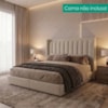 Cabeceira Casal 140 cm Lumina Com Frame Linho SL 71 PEER