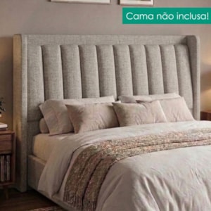 Cabeceira Casal 140 cm Lumina Com Frame Linho SL 77 PEER