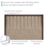 Cabeceira Casal 140 cm Lumina Com Frame Linho TCA 202 Corino TCS 721 PEER