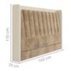 Cabeceira Casal 140 cm Lumina Com Frame Veludo TCA 312 Corino TCS 725 PEER