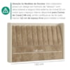 Cabeceira Casal 140 cm Lumina Com Frame Veludo TCA 312 Corino TCS 725 PEER