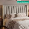 Cabeceira Casal 140 cm Lumina LED Com Frame Linho SL 77 PEER