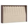 Cabeceira Casal 140 cm Lumina LED Com Frame Linho TCA 210 Corino TCS 721 PEER