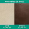 Cabeceira Casal 140 cm Lumina LED Com Frame Linho TCA 210 Corino TCS 721 PEER