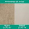 Cabeceira Casal 140 cm Lumina LED Com Frame Veludo TCA 312 Corino TCS 725 PEER