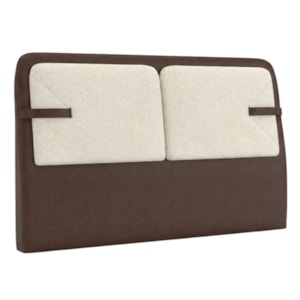 Cabeceira Casal 140 cm Malu Com Frame Boucle TCA 310 Corino TCS 721 PEER