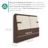 Cabeceira Casal 140 cm Malu Com Frame Boucle TCA 310 Corino TCS 721 PEER